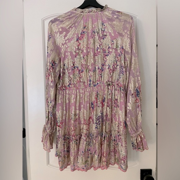 HEMANT & NANDITA
Nila Metallic Chiffon Mini Dress - Picture 9 of 9